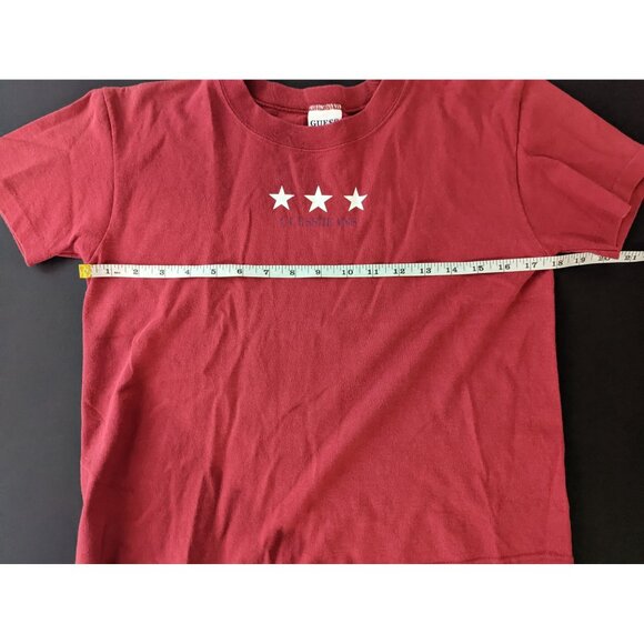 Guess Jeans Womens Red Star Graphic T-Shirt Size Medium Large Y2K 90s Americana - Picture 8 of 9